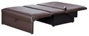 Ver imagem 2 de Sofá Cama 2 Lugares Compacro sem Braço 115 Larg Malu Matrix Cor:sintetico Marrom