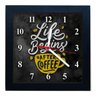 Relógio Decorativo Caixa Alta Tema Café 28x28 - QW40 - 2