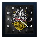 Ver imagem 2 de Relógio Decorativo Caixa Alta Tema Café 28x28 - QW40