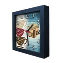 Ver imagem 1 de Relógio Decorativo Caixa Alta Tema Café 28x28 - QW38