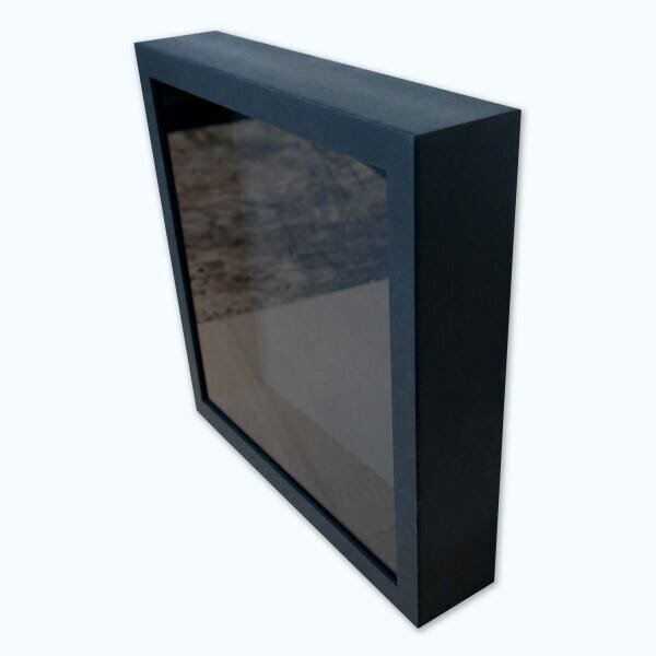 Moldura Caixa Alta 30x30cm Com Vidro 5,3 Cm De Profundidade - 1