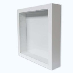 Moldura Caixa Alta 30x30cm Com Vidro 5,3 Cm De Profundidade - 1