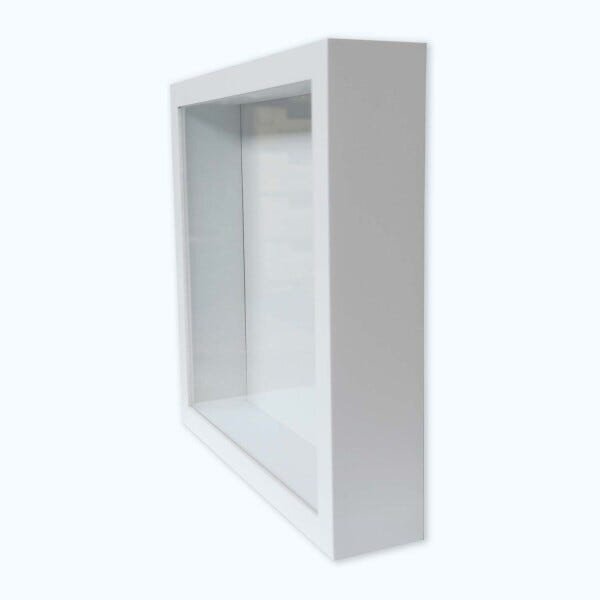 Moldura Caixa Alta 30x30cm Com Vidro 5,3 Cm De Profundidade - 3