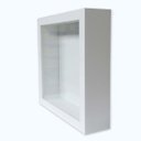 Ver imagem 3 de Moldura Caixa Alta 25x25cm Com Vidro 5,3 Cm De Profundidade