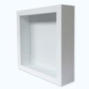 Ver imagem 1 de Moldura Caixa Alta 25x25cm Com Vidro 5,3 Cm De Profundidade