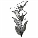 Ver imagem 3 de Adesivo Floral Boho Cinza Estilo Nórdico 75x150 Minimalista Mod.04