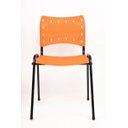 Ver imagem 2 de Cadeira de Escritório Iso Plastica Laranja Home Office
