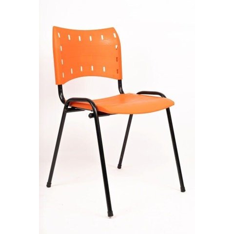 Cadeira de Escritório Iso Plastica Laranja Home Office