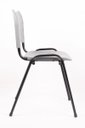 Ver imagem 3 de Cadeira de Escritório Iso Plastica Home Office Chair Cinza
