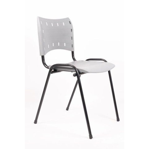 Cadeira de Escritório Iso Plastica Home Office Chair Cinza