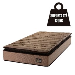 Colchão Solteiro Espuma D33 Pillow Top Van Gogh Marrom Hellen - Suporta até 120kg por Pessoa - 4