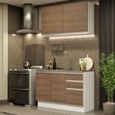 Ver imagem 1 de Armário de Cozinha Compacta 120cm Branco/Rustic Glamy Madesa 03