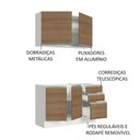 Ver imagem 6 de Armário de Cozinha Compacta 120cm Branco/Rustic Glamy Madesa 03