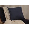 Almofada com Ziper Decorativa Azul Jeans 40x40cm Tecido Grosso - Bene Tu:Azul Jeans, - 2