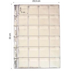 Kit com 10 Folhas 24 Moedas Tamanho 32x24 com Abas - 2