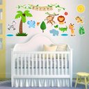 Ver imagem 3 de Adesivo Decorativo de Parede Safári com 19 Adesivos