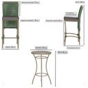 Ver imagem 2 de Mesa Bistro e 2 Banquetas Roma Fendi Corda Náutica 11 Trama Original