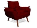 Ver imagem 2 de Kirt 2 Poltrona Decorativa Opala Suede Bordo Su Decor