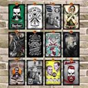 Ver imagem 2 de Kit com 5 Placas Decorativas Vintage Barber Chop