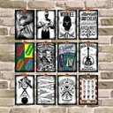 Ver mais imagens de Kit com 5 Placas Decorativas Vintage Barber Chop