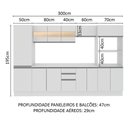 Ver imagem 6 de Cozinha Madesa Smart Modulada com Armário Balcão e Tampo
