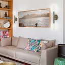 Ver imagem 5 de Kit 2 Arandelas Luminária de Parede Tubo 2 Difusores Bronze
