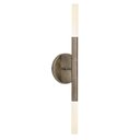 Ver imagem 2 de Kit 2 Arandelas Luminária de Parede Tubo 2 Difusores Bronze
