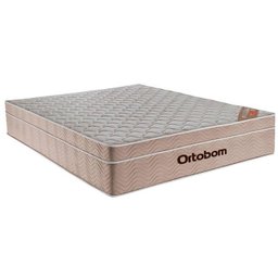 Cama Box com Baú Casal Bege e Colchão Ortobom Airtech Molas Ensacadas - 2