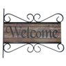 Placa Aramado Welcome Dupla Face - 30 X 34 Cm - 1