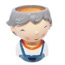 Ver imagem 2 de Kit 4 Vasos decorativo em cerâmica Menino