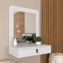 Ver imagem 1 de Penteadeira Suspensa com Espelho Maria Branco - Móveis Arapongas Branco