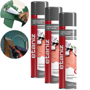 Kit 3 Removedor de Tinta e Verniz Spray Etaniz 400ml