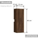 Ver imagem 2 de KIT 2 ARANDELA MADEIRA 40CM 2 FOCOS DE LUZ INTERNO/EXTERNO