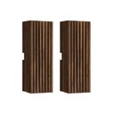 Ver imagem 1 de KIT 2 ARANDELA MADEIRA 40CM 2 FOCOS DE LUZ INTERNO/EXTERNO