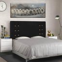 Ver imagem 5 de Cabeceira Cama Box Queen Cléo Estofada em Mdf-mdp Suede Preto Loja Sheep