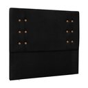 Ver imagem 1 de Cabeceira Cama Box Queen Cléo Estofada em Mdf-mdp Suede Preto Loja Sheep