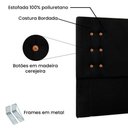 Ver imagem 3 de Cabeceira Cama Box Queen Cléo Estofada em Mdf-mdp Suede Preto Loja Sheep