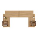 Ver imagem 5 de Cabeceira Casal/Queen com 2 Mesas de Cabeceira 232cm Multimóveis MP4325