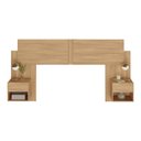 Ver imagem 2 de Cabeceira Casal/Queen com 2 Mesas de Cabeceira 232cm Multimóveis MP4325