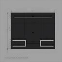 Ver imagem 2 de Painel para Tvs 55 Atlas Off White e Cinamomo Ripado Bechara