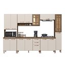 Ver imagem 3 de Cozinha Modulada Completa Fidelitá Berlim 6 Peças 305cm 15 Portas 2 Gavetas com Tampo