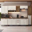 Ver imagem 1 de Cozinha Modulada Completa Fidelitá Berlim 6 Peças 305cm 15 Portas 2 Gavetas com Tampo