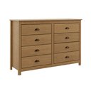 Ver imagem 2 de Cômoda Quarto Madeira Maciça 125cm 8 Gavetas Paladion F07- D'Rossi