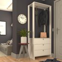 Ver imagem 2 de Closet com 1 Cabideiro e 3 Gavetas Yes Nova Mobile Branco