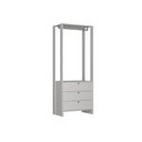 Ver imagem 1 de Closet com 1 Cabideiro e 3 Gavetas Yes Nova Mobile Branco