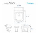 Ver imagem 2 de Tampa De Vaso Sanitário Atrium Laqueado Branco Incepa