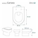Ver imagem 4 de Tampa De Vaso Sanitário Poliéster Carrara Class Deca Branco