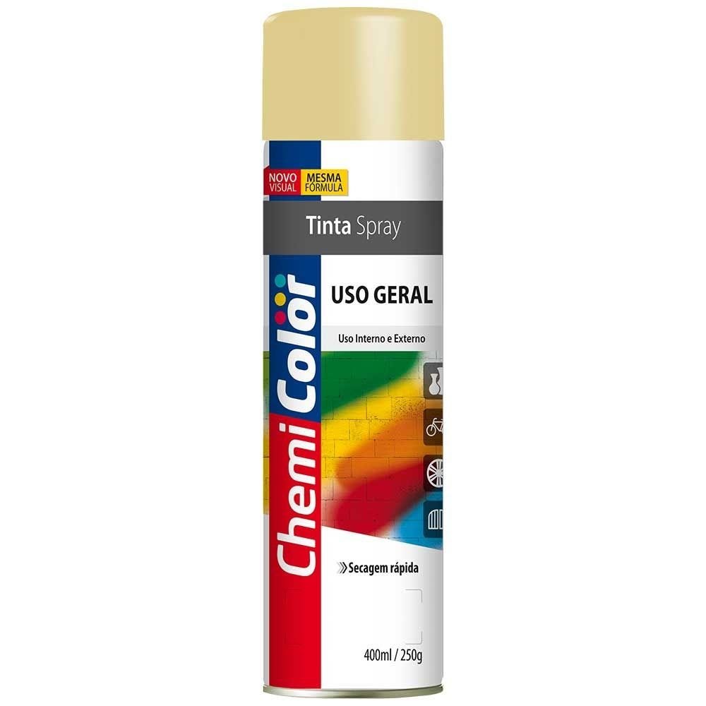 Tinta Spray Chemicolor Uso Geral 400ml Bege - 43730 - 1