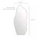 Ver imagem 6 de Espelho Decorativo Moldura de Aluminio E06 170 X 70 Orgânico Lapidado Moderno Pinterest Rose Gold