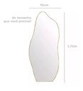 Ver imagem 6 de Espelho Decorativo Moldura de Aluminio E06 170 X 70 Orgânico Lapidado Moderno Pinterest Rose Gold